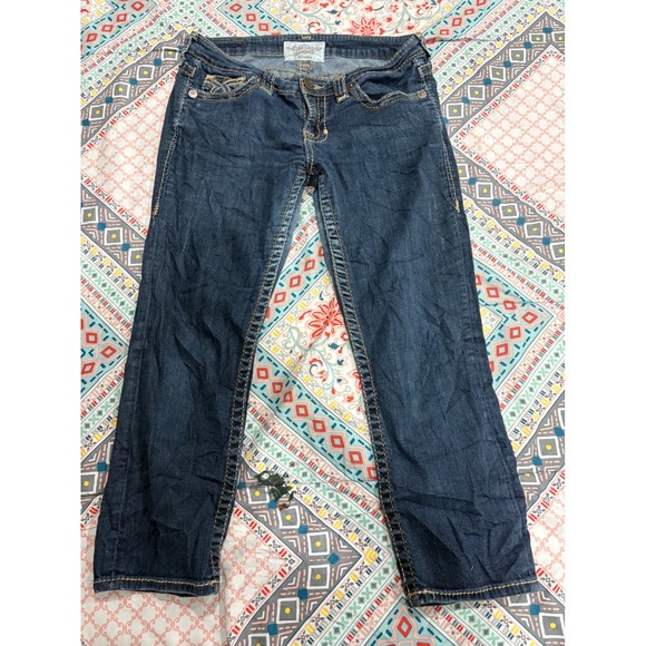 Big Star Denim - Big Star Maddie Low Rise Bootcut Jeans Dark Wash Contrast Stitch Size 29